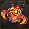 Revenge amulet accessory icon.